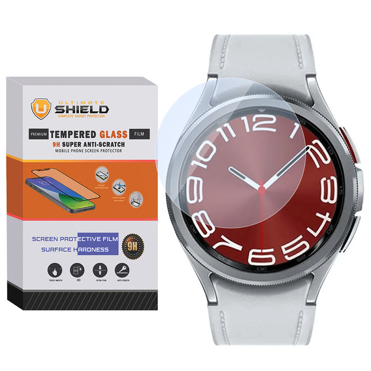 محافظ صفحه نمایش شیشهای آلتیمیت شیلد مدل SH-UL مناسب برای ساعت هوشمند سامسونگ Galaxy watch 6 Classic 47mm