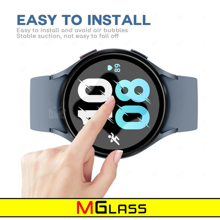 محافظ صفحه نمایش شیشهای ام گلس مدل SH-MG مناسب برای ساعت هوشمند سامسونگ Galaxy Watch 5 44mm بسته دو عددی