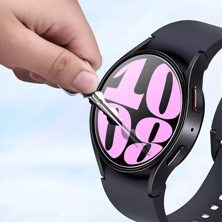 محافظ صفحه نمایش شیشهای پلاس مدل Glass-PL مناسب برای ساعت هوشمند سامسونگ Galaxy Watch 7 40mm بسته سه عددی