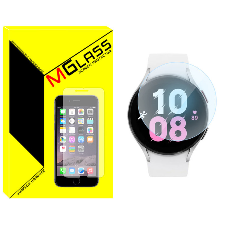 محافظ صفحه نمایش شیشهای ام گلس مدل SH-MG مناسب برای ساعت هوشمند سامسونگ Galaxy Watch 5 44mm
