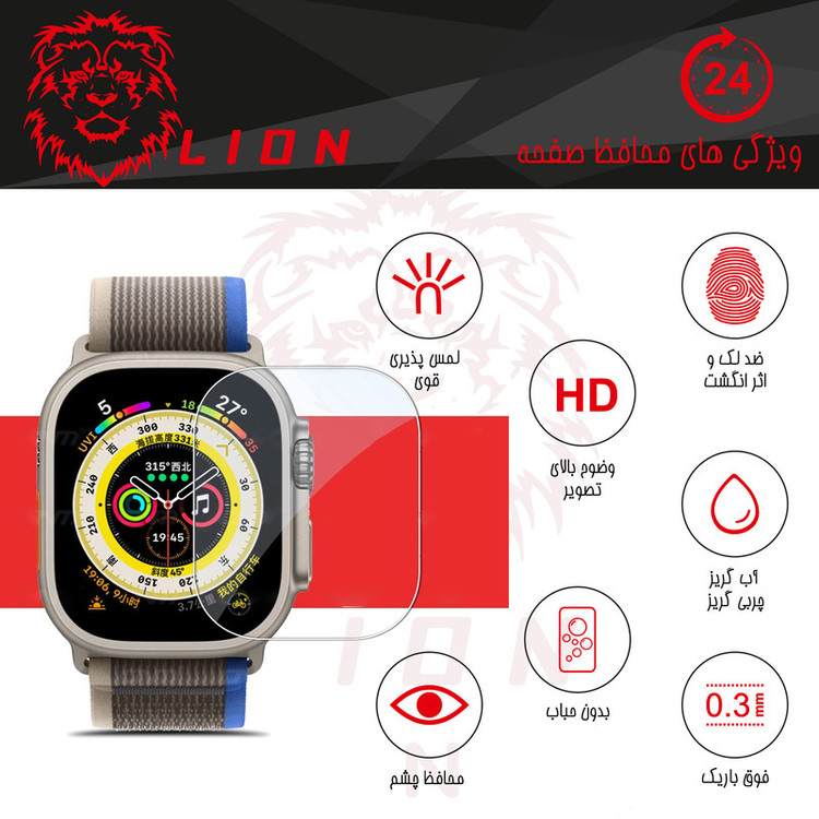 محافظ صفحه نمایش لاین مدل RB007 مناسب برای ساعت هوشمند شیائومی Glorimi M2 Pro بسته دو عددی