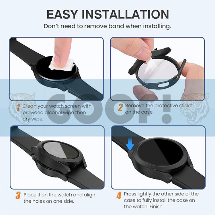 کاور گوف مدل Tempered Protector مناسب برای ساعت هوشمند سامسونگ Galaxy Watch 5 44mm به همراه محافظ صفحه نمایش