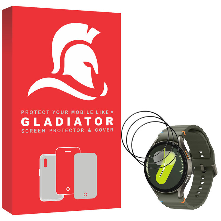 محافظ صفحه نمایش گلادیاتور مدل GWP3000 مناسب برای ساعت هوشمند سامسونگ Galaxy Watch 7 44mm بسته سه عددی