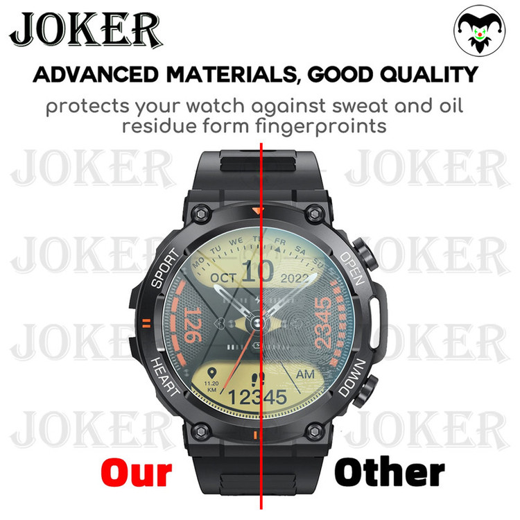 محافظ صفحه نمایش شیشهای جوکر مدل SH-JK مناسب برای ساعت هوشمند هپی تاچ K56 / K56 Pro / K56 Ultra