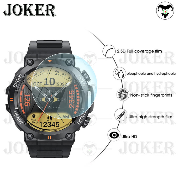محافظ صفحه نمایش شیشهای جوکر مدل SH-JK مناسب برای ساعت هوشمند هپی تاچ K56 / K56 Pro / K56 Ultra
