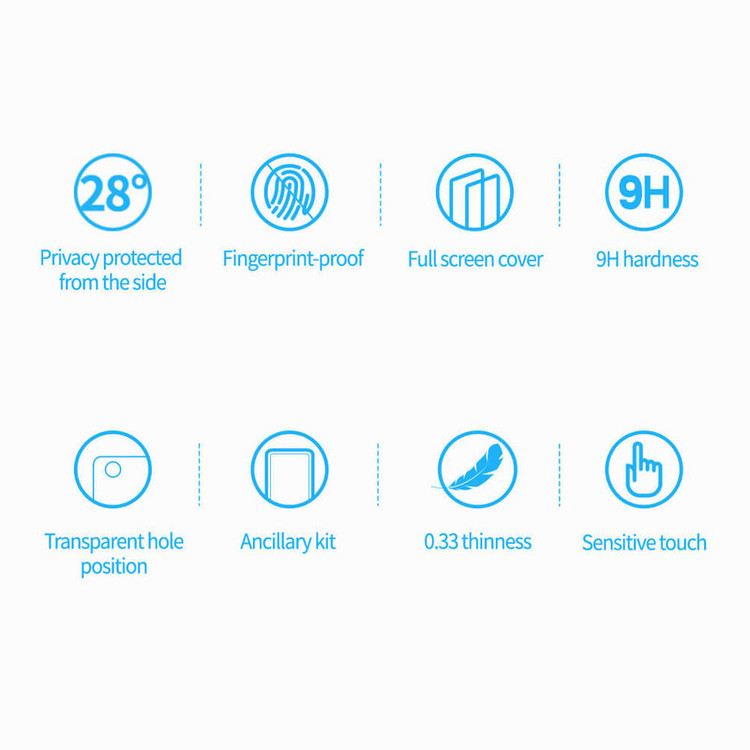 محافظ صفحه نمایش حریم شخصی بوف مدل Privacy Pro Plus مناسب برای گوشی موبایل اپل iPhone 13 / 13 Pro / 14