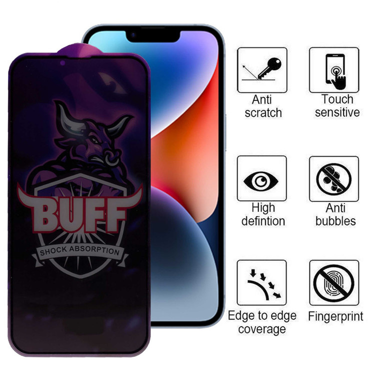 محافظ صفحه نمایش حریم شخصی بوف مدل Privacy Pro Plus مناسب برای گوشی موبایل اپل iPhone 13 / 13 Pro / 14