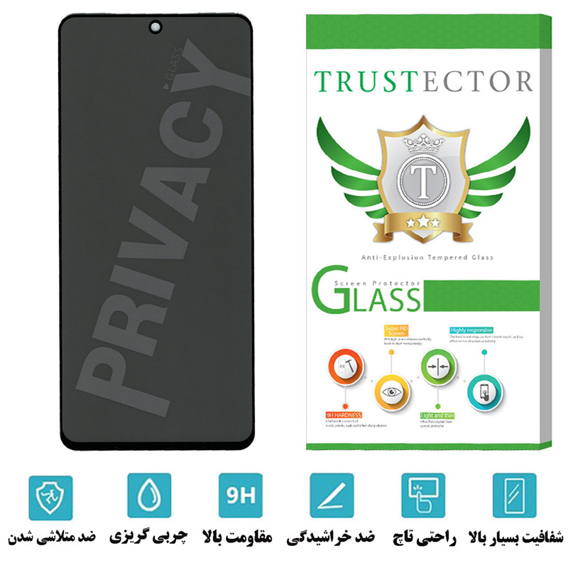محافظ صفحه نمایش حریم شخصی تراستکتور مدل PFTA مناسب برای گوشی موبایل شیائومی Poco F4 GT
