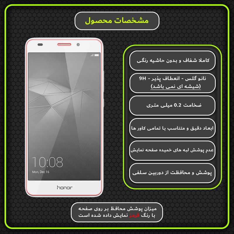 محافظ صفحه نمایش مولتی نانو مدل X-S1N مناسب برای گوشی موبایل آنر 5C