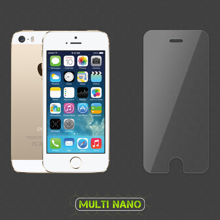 محافظ صفحه نمایش مولتی نانو مدل X-SFT مناسب برای گوشی موبایل اپل iPhone 5S به همراه محافظ پشت