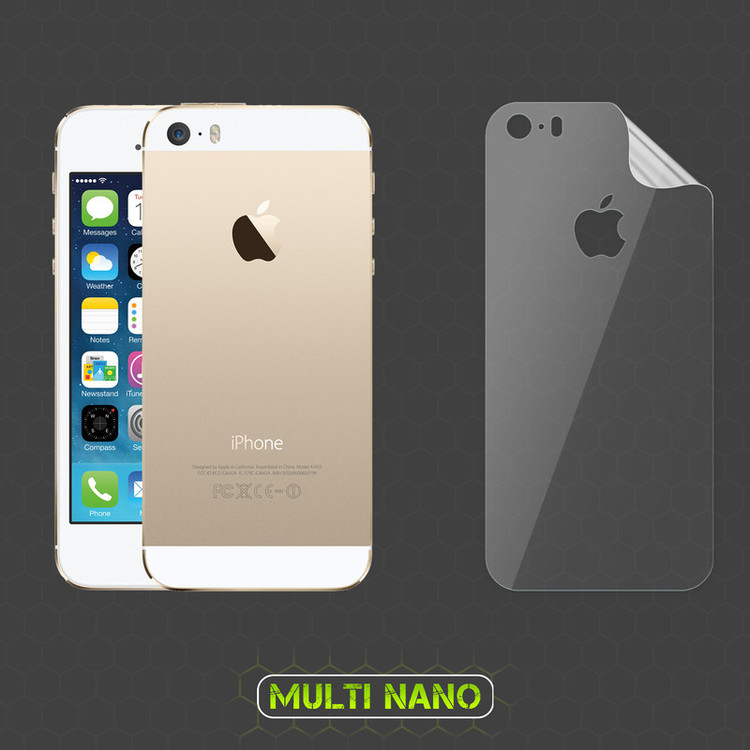 محافظ صفحه نمایش مولتی نانو مدل X-SFT مناسب برای گوشی موبایل اپل iPhone 5S به همراه محافظ پشت