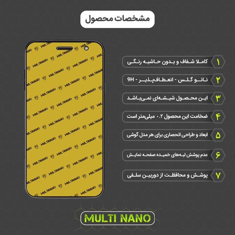 محافظ صفحه نمایش مولتی نانو مدل X-S2N مناسب برای گوشی موبایل ال جی X Power 2 بسته دو عددی