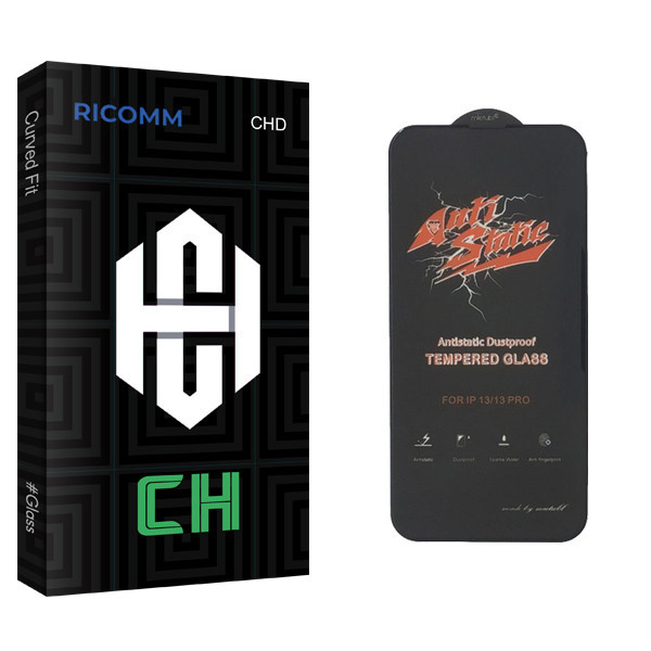 محافظ صفحه نمایش ریکام مدل CH Glass ANTI-STATIC مناسب برای گوشی موبایل اپل iPhone 13 pro max