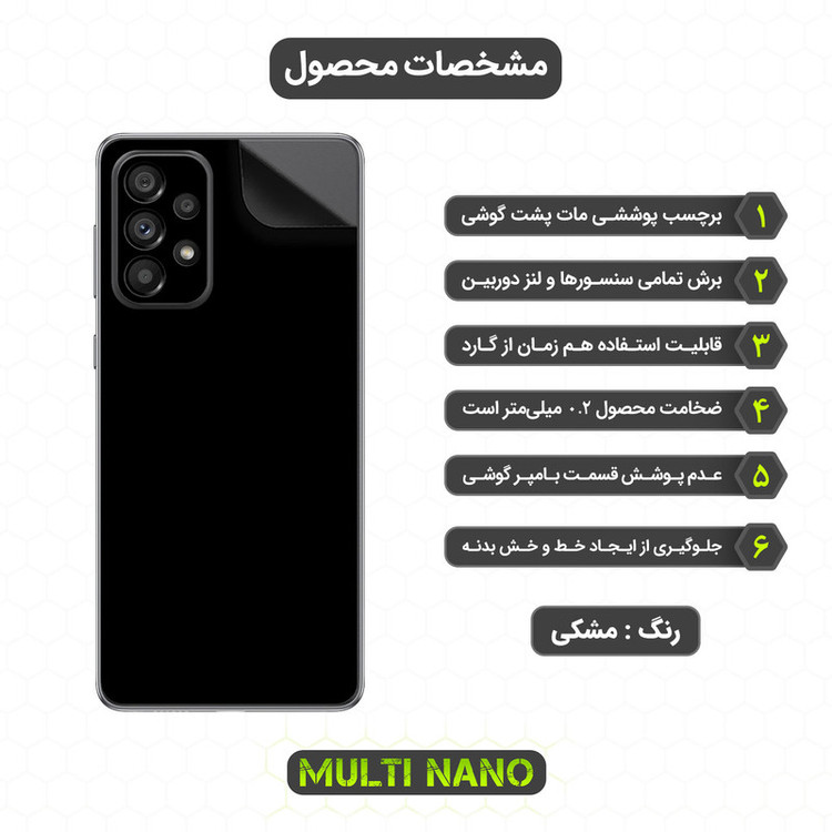 محافظ صفحه نمایش مولتی نانو مدل X-SFM مناسب برای گوشی موبایل سامسونگ Galaxy A73 5G به همراه برچسب پوششی