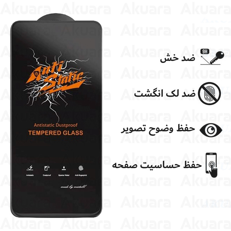 محافظ صفحه نمایش آکوآرا مدل AKU MAS3 مناسب برای گوشی موبایل اپل iPhone 16 Pro Max مجموعه سه عددی