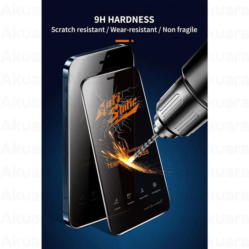 محافظ صفحه نمایش آکوآرا مدل AKU MAS3 مناسب برای گوشی موبایل اپل iPhone 16 Pro Max مجموعه سه عددی