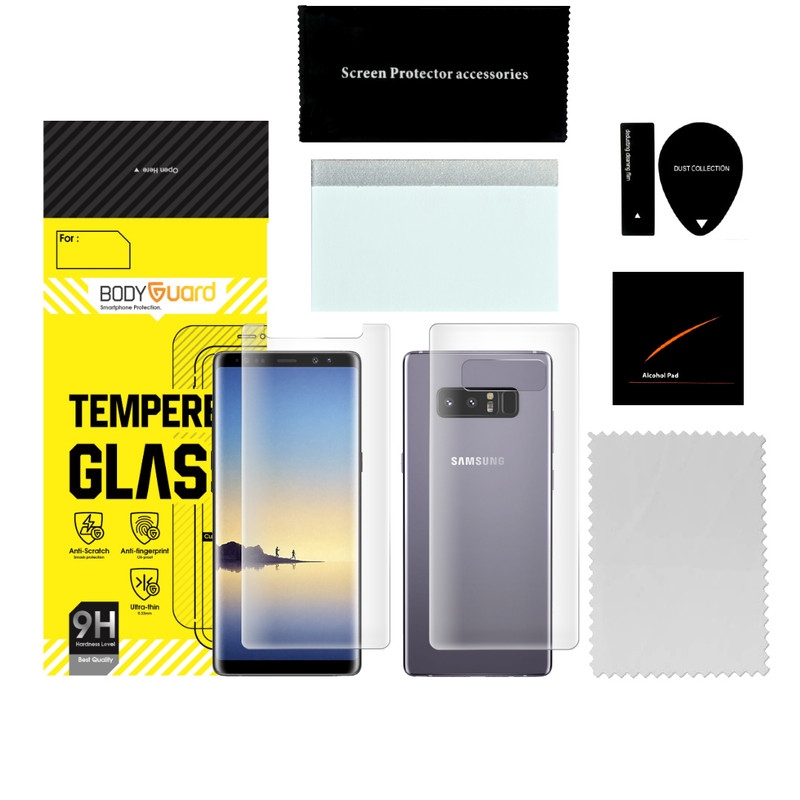 محافظ صفحه نمایش مات بادیگارد مدل HydroGel مناسب برای گوشی موبایل سامسونگ Galaxy Note 8 به همراه محافظ پشت گوشی
