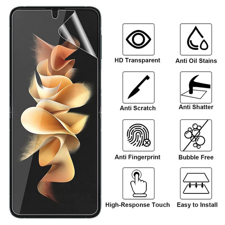 محافظ صفحه نمایش بوف مدل Hydrogel مناسب برای گوشی موبایل سامسونگ Galaxy Z Flip 5 به همراه محافظ پشت گوشی