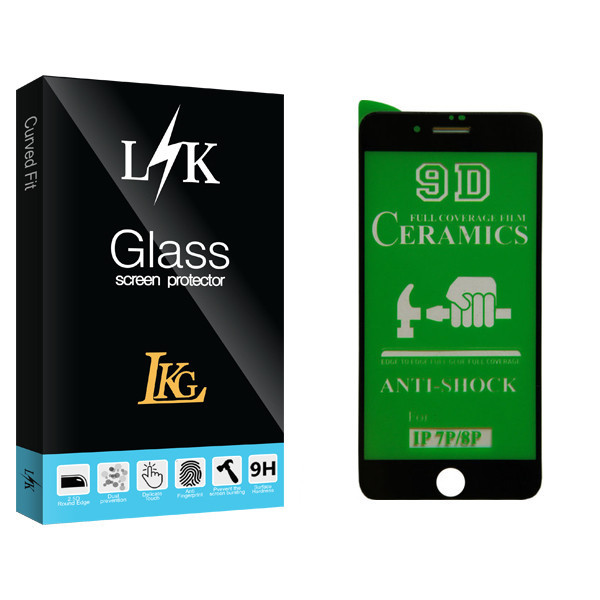 محافظ صفحه نمایش ال کا جی مدل LK Glass مناسب برای گوشی موبایل اپل iphone 7 Plus/ 8 Plus