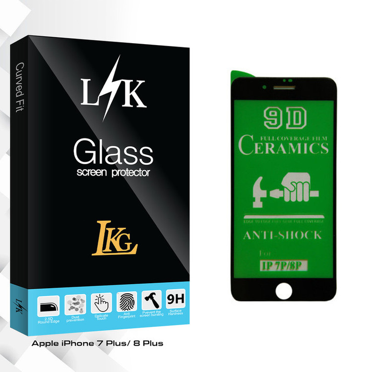 محافظ صفحه نمایش ال کا جی مدل LK Glass مناسب برای گوشی موبایل اپل iphone 7 Plus/ 8 Plus