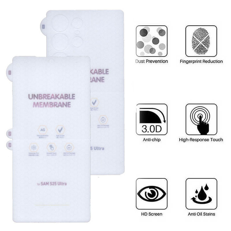 محافظ صفحه نمایش مات بوف مدل Hydrogel-Matte-G مناسب برای گوشی موبایل سامسونگ Galaxy S25 Ultra به همراه محافظ پشت گوشی