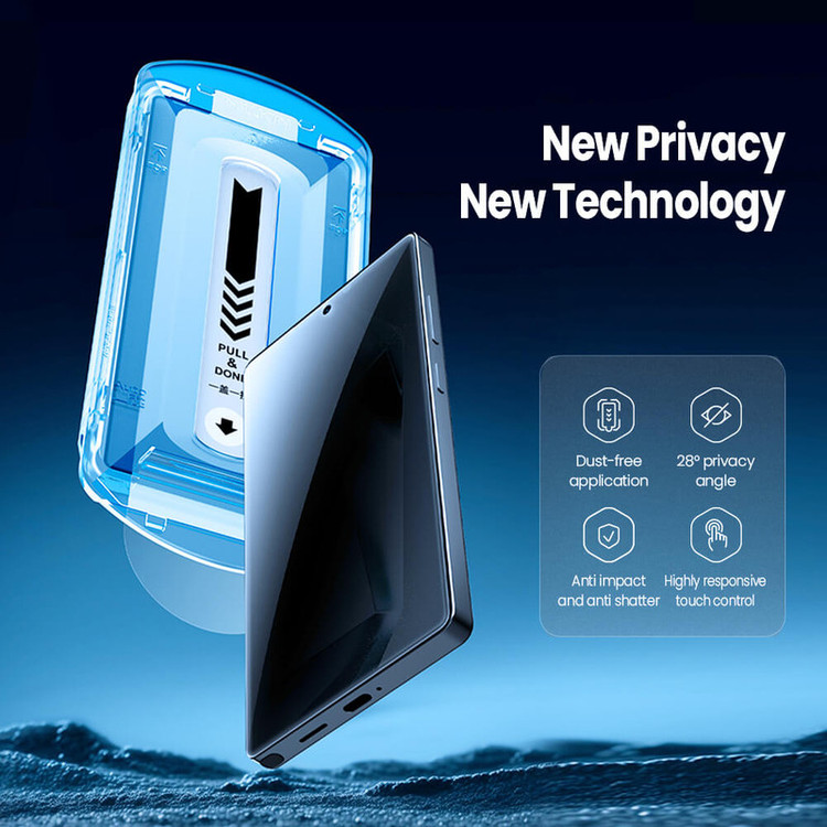 محافظ صفحه نمایش حریم شخصی D`hard مناسب برای گوشی موبایل سامسونگ Galaxy S25 Ultra به همراه کیت نصب
