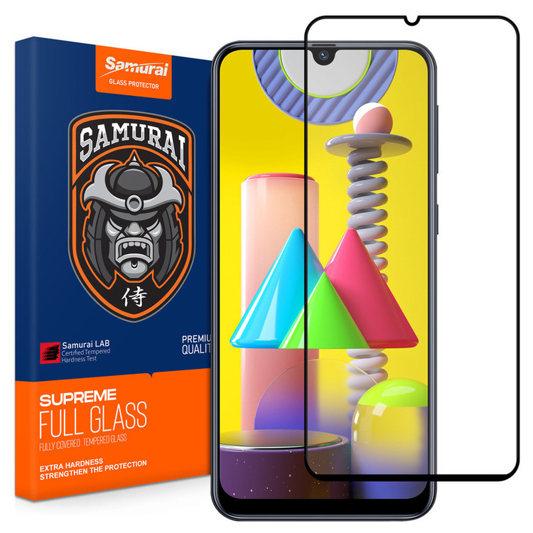 محافظ صفحه نمایش شیشه ای سامورایی مدل ovglass مناسب برای گوشی موبایل سامسونگ Galaxy A20 / Galaxy M30 / Galaxy M31