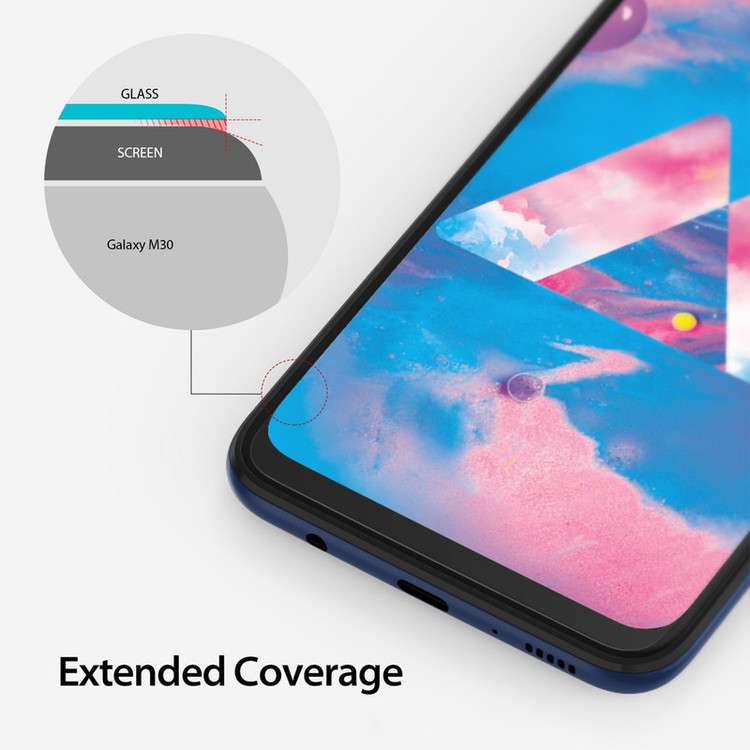 محافظ صفحه نمایش شیشه ای سامورایی مدل ovglass مناسب برای گوشی موبایل سامسونگ Galaxy A20 / Galaxy M30 / Galaxy M31