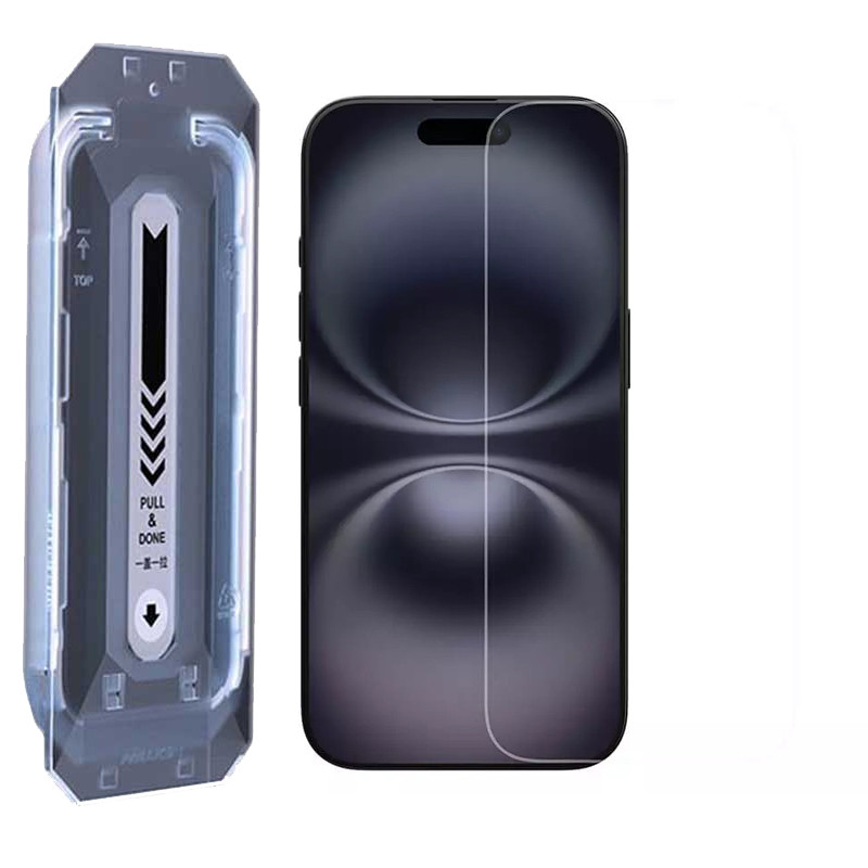 محافظ صفحه نمایش D`hard مناسب برای گوشی موبایل اپل iPhone 16/15 به همراه کیت نصب آسان