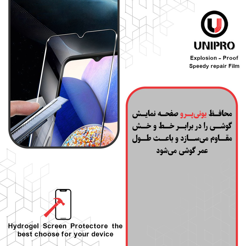 محافظ صفحه نمایش حریم شخصی یونی پرو مدل Explosion Proof مناسب برای گوشی موبایل سامسونگ Galaxy A16