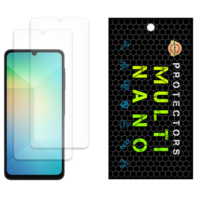 محافظ صفحه نمایش مات مولتی نانو مدل X-S2M مناسب برای گوشی موبایل سامسونگ Galaxy A06 بسته دو عددی