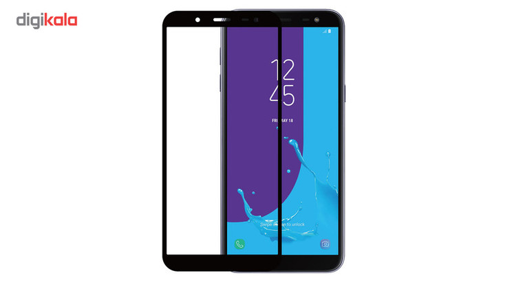 محافظ صفحه نمایش شیشه ای مدل Full مناسب برای گوشی موبایل سامسونگ Galaxy J6 2018