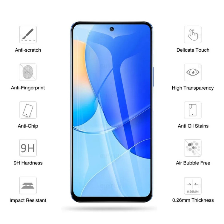 محافظ صفحه نمایش شیشه ای بادیگارد مدل FH مناسب برای گوشی موبایل هوآوی Nova 9 SE