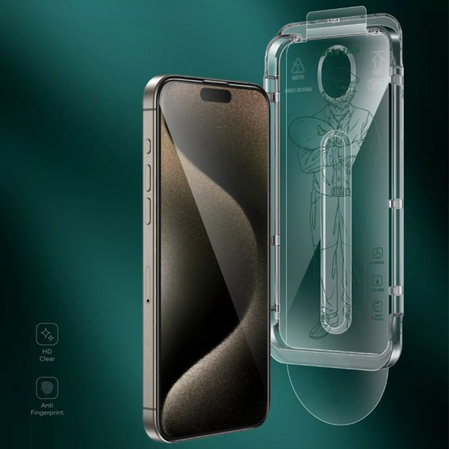 محافظ صفحه نمایش گرین لاین مدل Picasso 3D مناسب برای گوشی موبایل اپل iphone 15 pro
