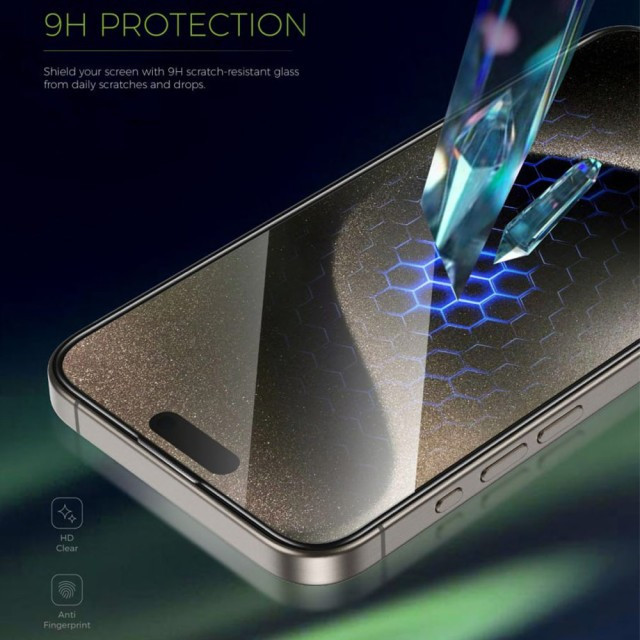 محافظ صفحه نمایش گرین لاین مدل Picasso 3D مناسب برای گوشی موبایل اپل iphone 15 pro