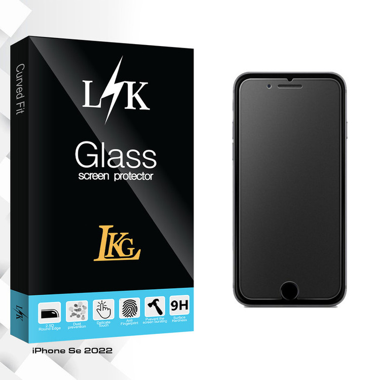 محافظ صفحه نمایش شیشه ای ال کا جی مدل LK Glass مناسب برای گوشی موبایل اپل iPhone Se 2022