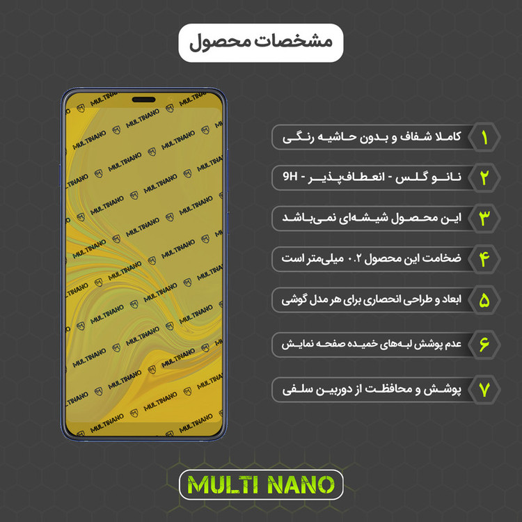 محافظ صفحه نمایش مدل X-S1N مناسب برای گوشی موبایل سامسونگ Galaxy A9 2018