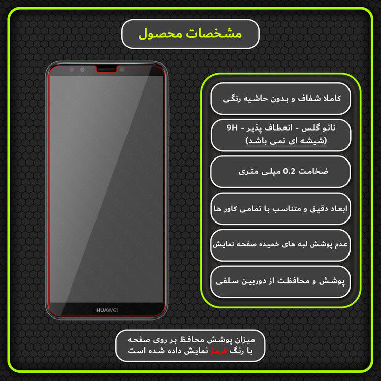 محافظ صفحه نمایش مولتی نانو مدل X-S2N مناسب برای گوشی موبایل هوآوی Y7 Prime 2018 بسته دو عددی