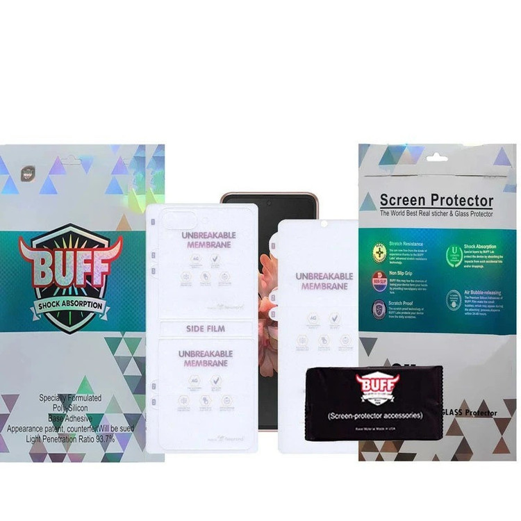 محافظ صفحه نمایش مات بوف مدل Hydrogel-Matte مناسب برای گوشی موبایل سامسونگ Galaxy Z Flip 7 به همراه محافظ پشت گوشی