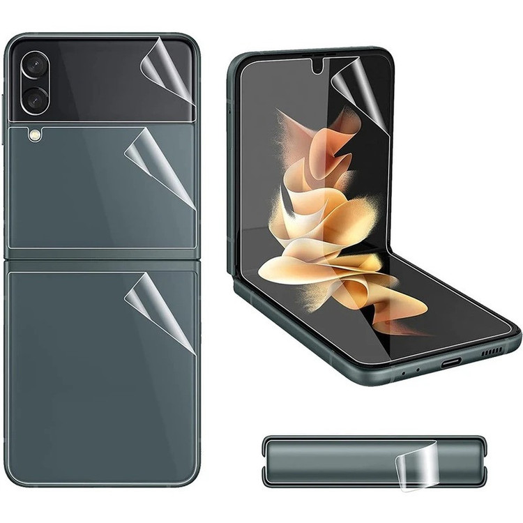 محافظ صفحه نمایش مات بوف مدل Hydrogel-Matte مناسب برای گوشی موبایل سامسونگ Galaxy Z Flip 7 به همراه محافظ پشت گوشی