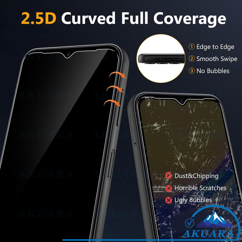 محافظ صفحه نمایش آکوآرا مدل Full AKU مناسب برای گوشی موبایل سامسونگ Galaxy A16 4G / A16 5G مجموعه سه عددی