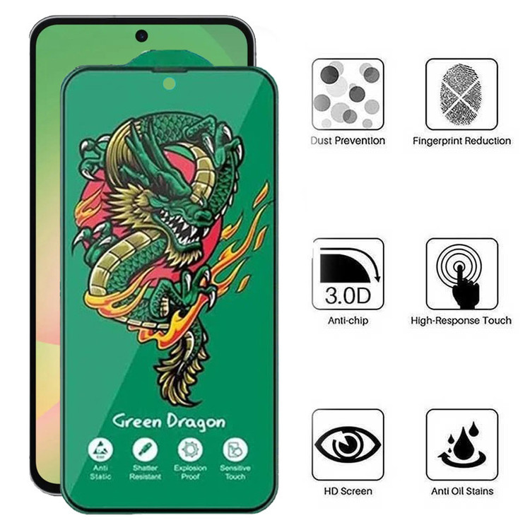 محافظ صفحه نمایش اپیکوی مدل Green Dragon ExplosionProof مناسب برای گوشی موبایل سامسونگ Galaxy A56/A36/S24 FE