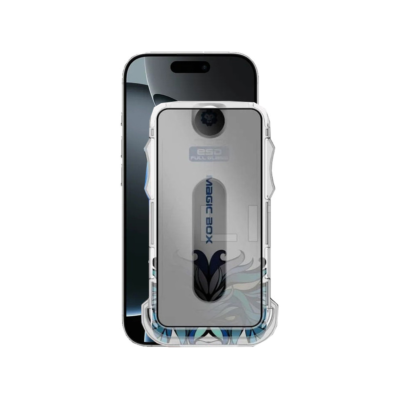 محافظ صفحه نمایش حریم شخصی اپیکوی مدل Lion Privacy Easy Install مناسب برای گوشی موبایل اپل iPhone 16 Pro Max به همراه کیت نصب