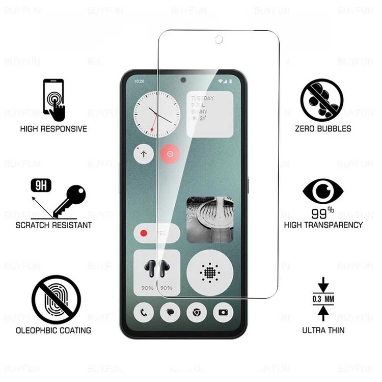 محافظ صفحه نمایش شیشه ای مدل Clear مناسب برای گوشی موبایل ناتینگ فون CMF Phone 2 Pro