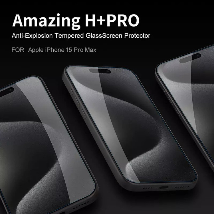 محافظ صفحه نمایش نیلکین مدل H Plus Pro مناسب برای گوشی موبایل اپل iPhone 15 Pro Max
