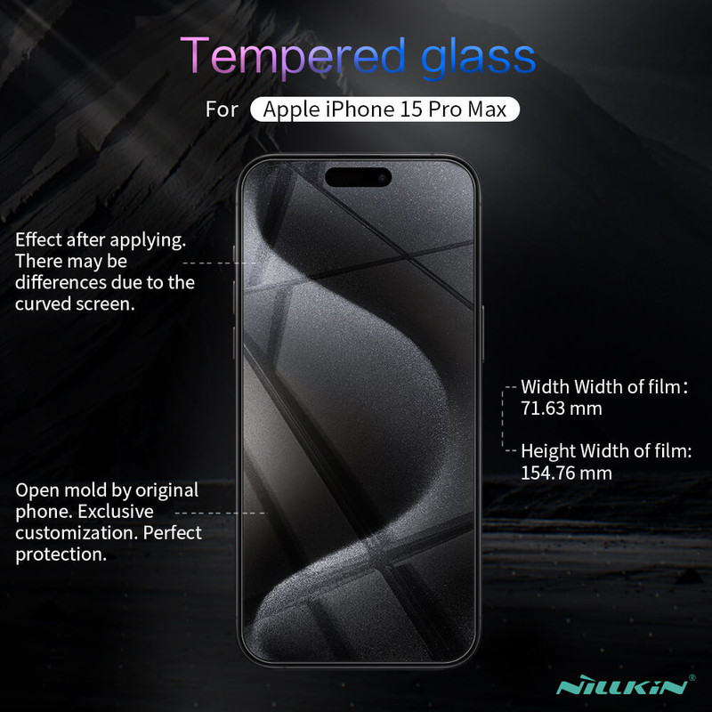 محافظ صفحه نمایش نیلکین مدل H Plus Pro مناسب برای گوشی موبایل اپل iPhone 15 Pro Max