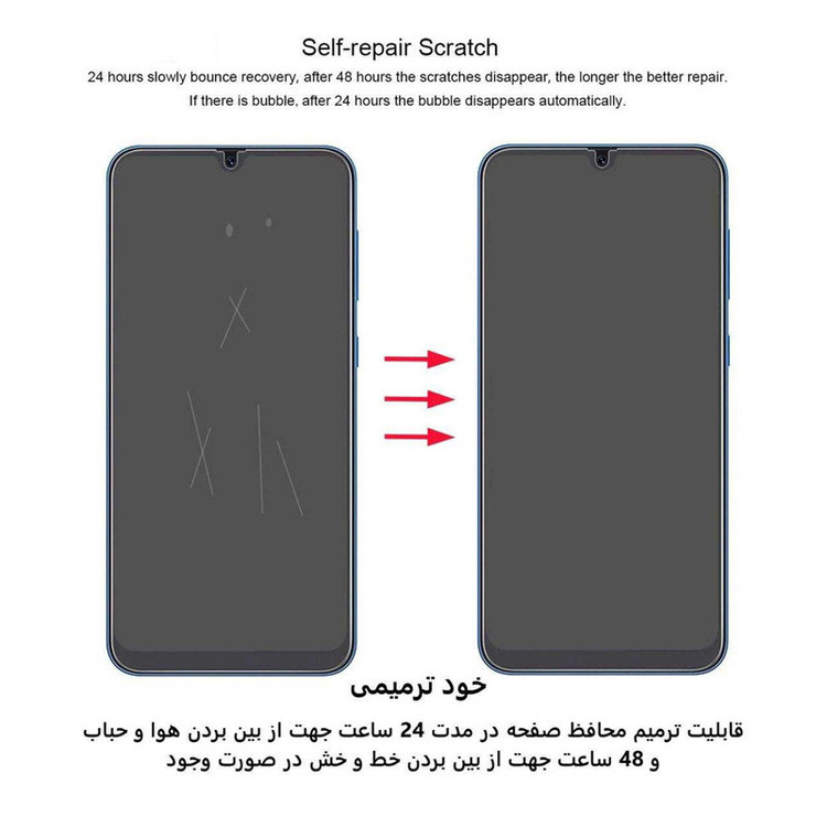 محافظ صفحه نمایش حریم شخصی اپیکوی مدل Hydrogel-Privacy مناسب برای گوشی موبایل سامسونگ Galaxy S22 Ultra/S23 Ultra