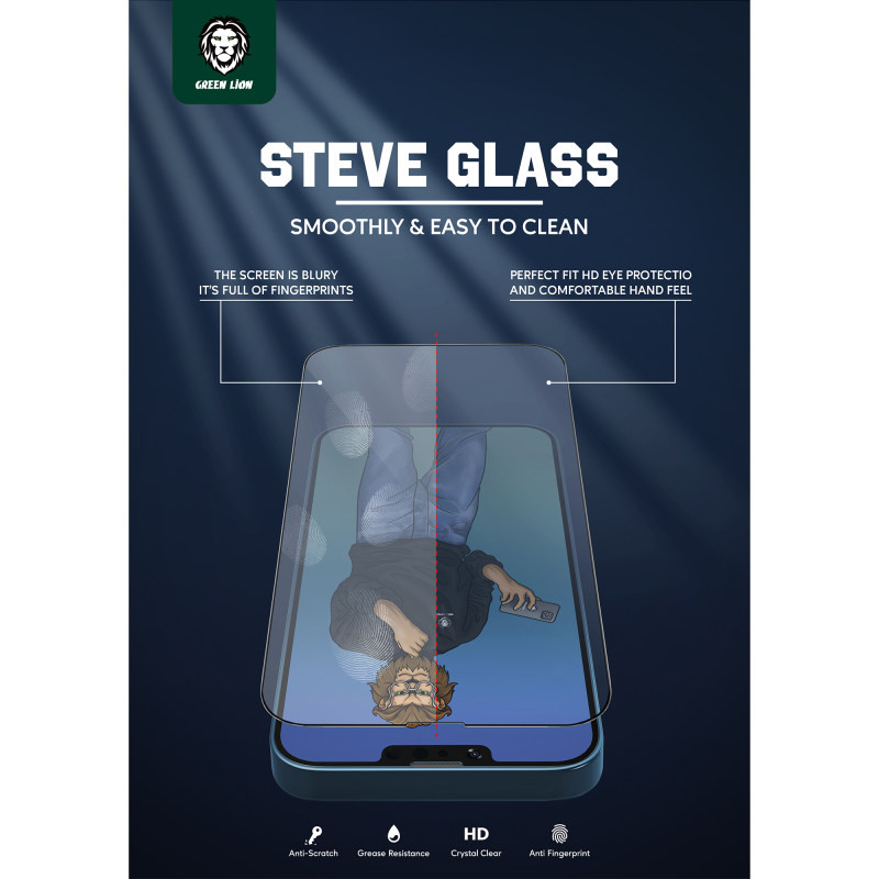 محافظ صفحه نمایش گرین لاین مدل Steve مناسب برای گوشی موبایل اپل iPhone 13 / 13 Pro
