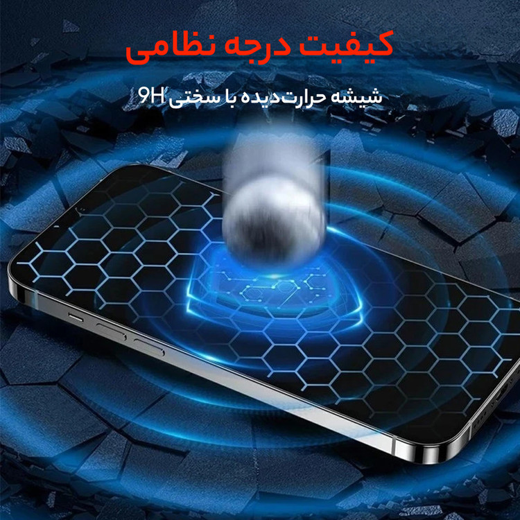 محافظ صفحه نمایش بوف مدل BullRun Crystal Pro مناسب برای گوشی موبایل اپل iPhone 16/ iPhone 15