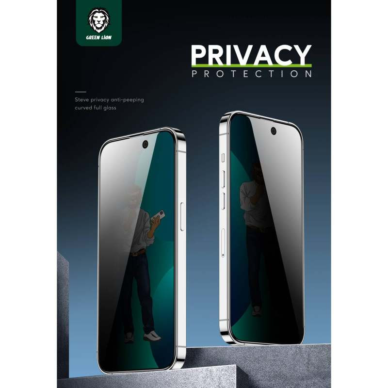 محافظ صفحه نمایش حریم شخصی گرین مدل Steve Privacy مناسب برای گوشی موبایل اپل iPhone 13 pro max /14 Plus